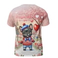 thumbnail image 2 of Happy Valentine’s Day Adorable French Bulldog Puppy Holding Heart Balloon All Over Print 3D Shirt Unisex Merch Dog Lover Gifts - 00030, 2 of 6
