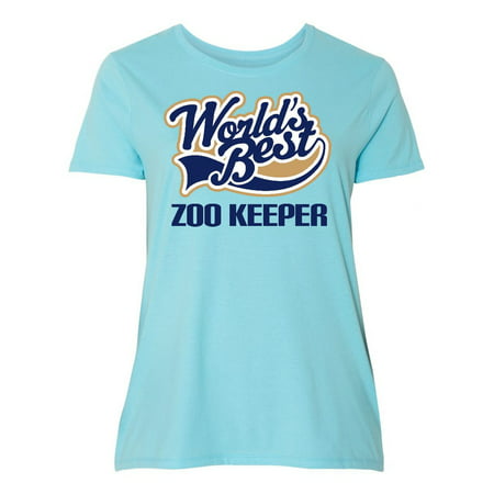 World's Best Zoo Keeper Women's Plus Size T-Shirt (Best Plus Size Clothing Canada)