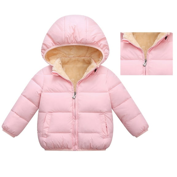 Toddler Coat Light Weight Water-Resistant with Hooded Puffer Jacket Winter Essentials 12-18 Months