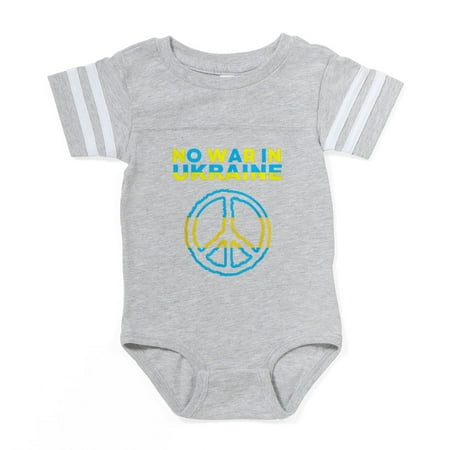 

CafePress - No War In Ukraine Support A - Cute Infant Baby Football Bodysuit