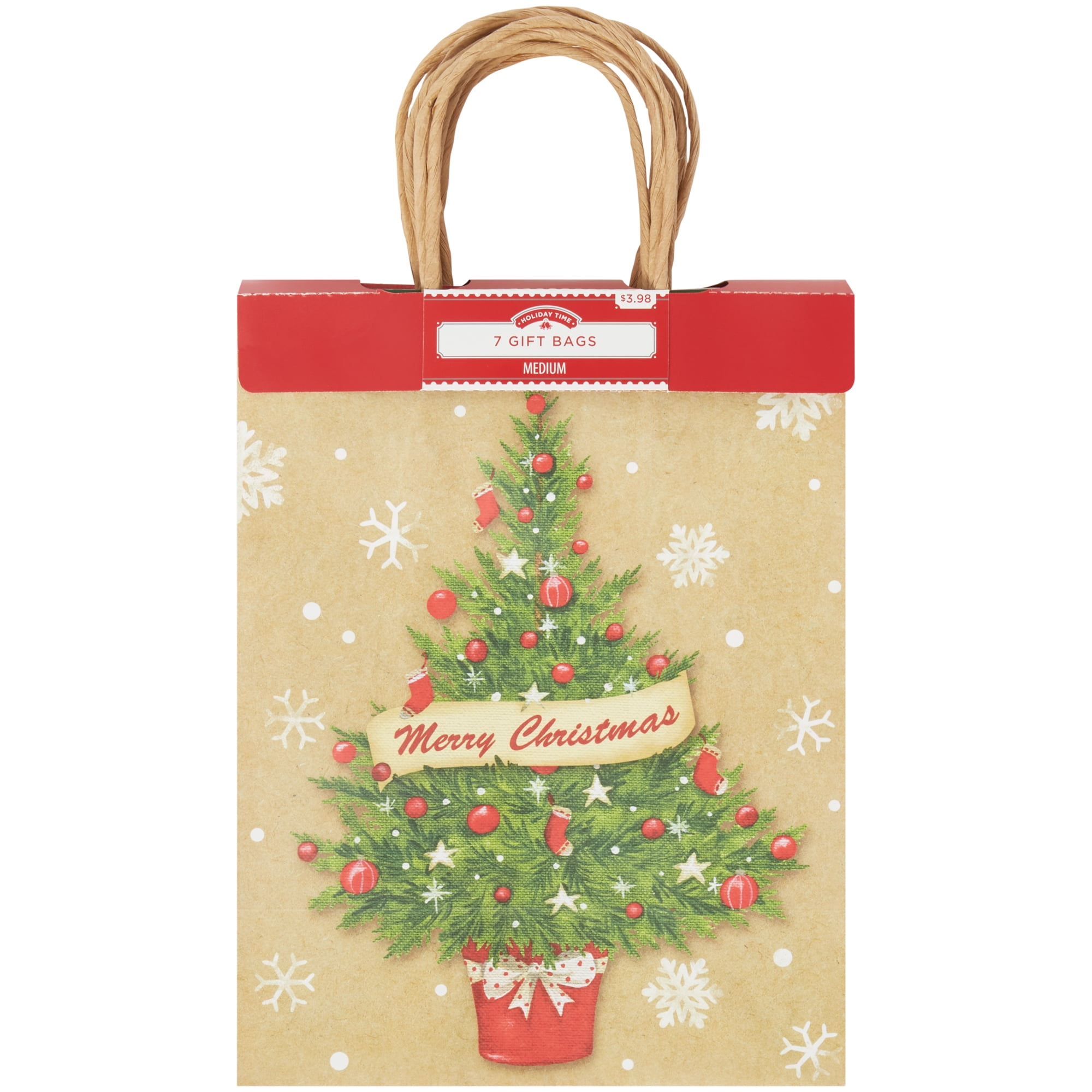 50 5" x 7" Christmas Xmas Winter Snowman Design Sweet Food Gift Paper Bags 