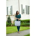 thumbnail image 6 of VIV&LOU Shoulder Tote Bag Faux Leather Trim Blank, Ella Gray Parisian Print, 6 of 6