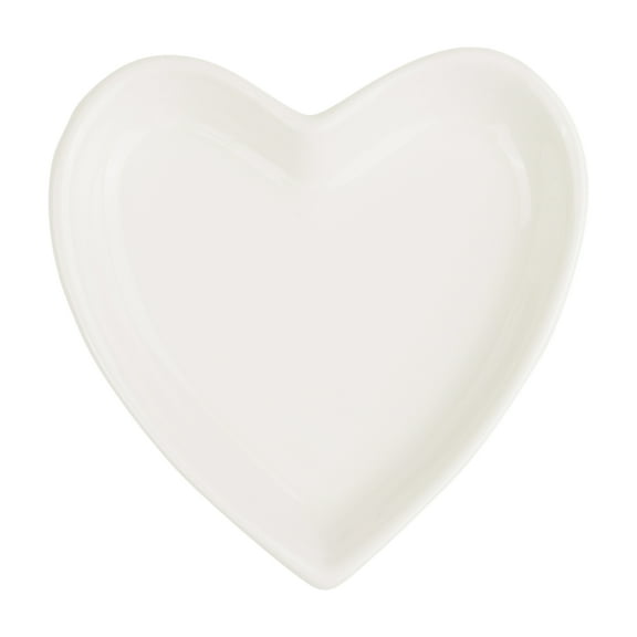 Unique Bargains Ceramic Jewelry Tray Trinket Ring Dish for Organizing Earrings Necklaces White-9*9.2*1.3cm