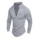 thumbnail image 2 of pstuiky camisetas de manga larga para hombre, Camisa deportiva de manga larga con cremallera de color liso para hombre camisetas de hombre xxxl, 2 of 7