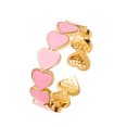 thumbnail image 2 of Y Anillo Ajustable Abertura De Moda En Forma De Corazón Para Mujeres Anillo Redondo Joyería Para Niñas Anillos, 2 of 4