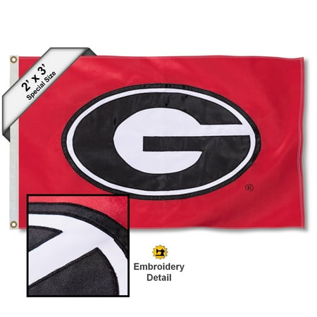 - Georgia Bulldogs 2' x 3' Applique Flag