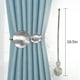 thumbnail image 3 of Cortina de hojas de aleación ajustable - Sujetadores de correa metálica elástica de 16,5" para cortinas finas o gruesas, gancho moderno para drapeados, 1 PC, 3 of 6