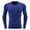 002 Blue, variant on Men's Compression Shirt Long Sleeve Athletic Workout T-Shirts Top Active Sport Baselayer Undershirt Gear Shirt