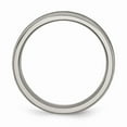 thumbnail image 2 of Grey Titanium Ring Band Wedding Black Enamel 6mm Satin and Polished, 2 of 6