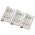 thumbnail image 4 of OULII 3 Pcs Charnières en Acier Inoxydable pour Meubles à Faible Bruit Argent, 4 of 8