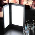 thumbnail image 3 of 2X Menú con Luz LED Recargable, Libro de Exhibición de de PU, Libro de Dos Páginas para Bares, Restaurantes y Clubes Nocturnos, 3 of 5