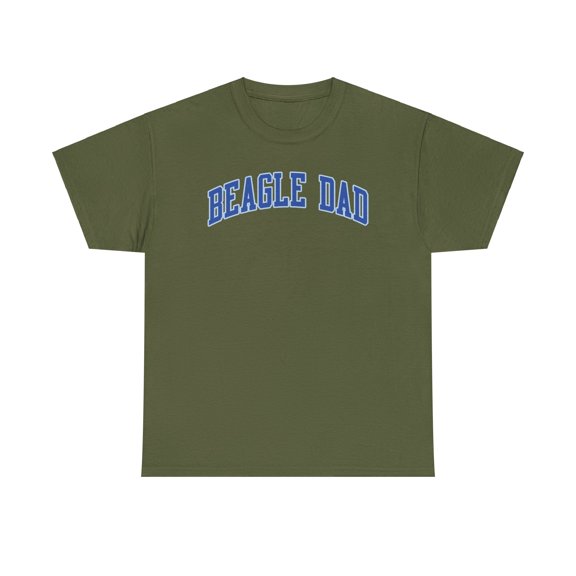 Beagle Dad Shirt Gifts Tshirt Crew Neck Short Sleeve