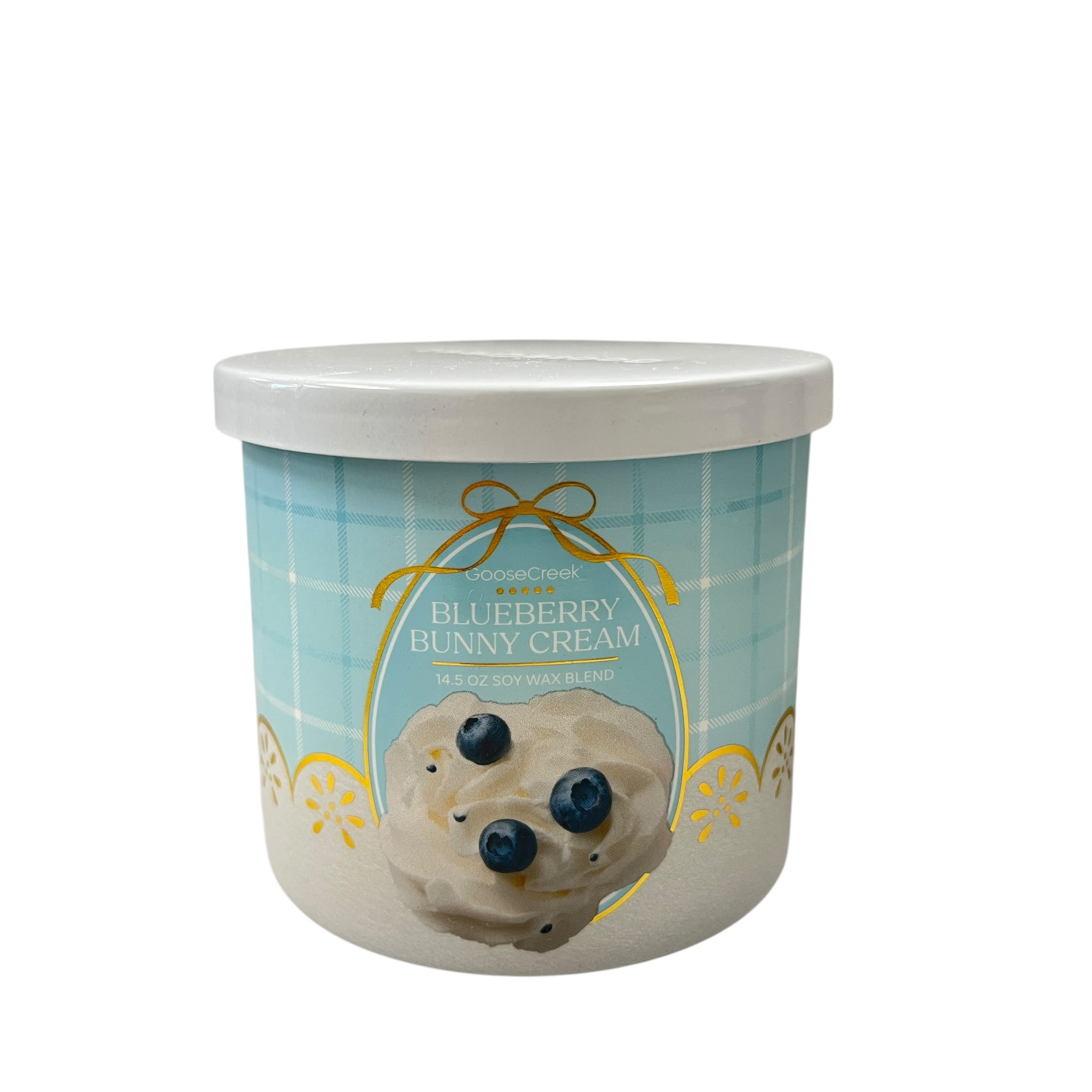 Goose Creek Blueberry Bunnycream Scented 3 Wick Candle 14.5 oz