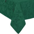 thumbnail image 2 of Newbridge Christmas Carol Hunter Green Holiday Noel Damask 60 x 84 inch Rectangle Fabric Tablecloth, 2 of 5