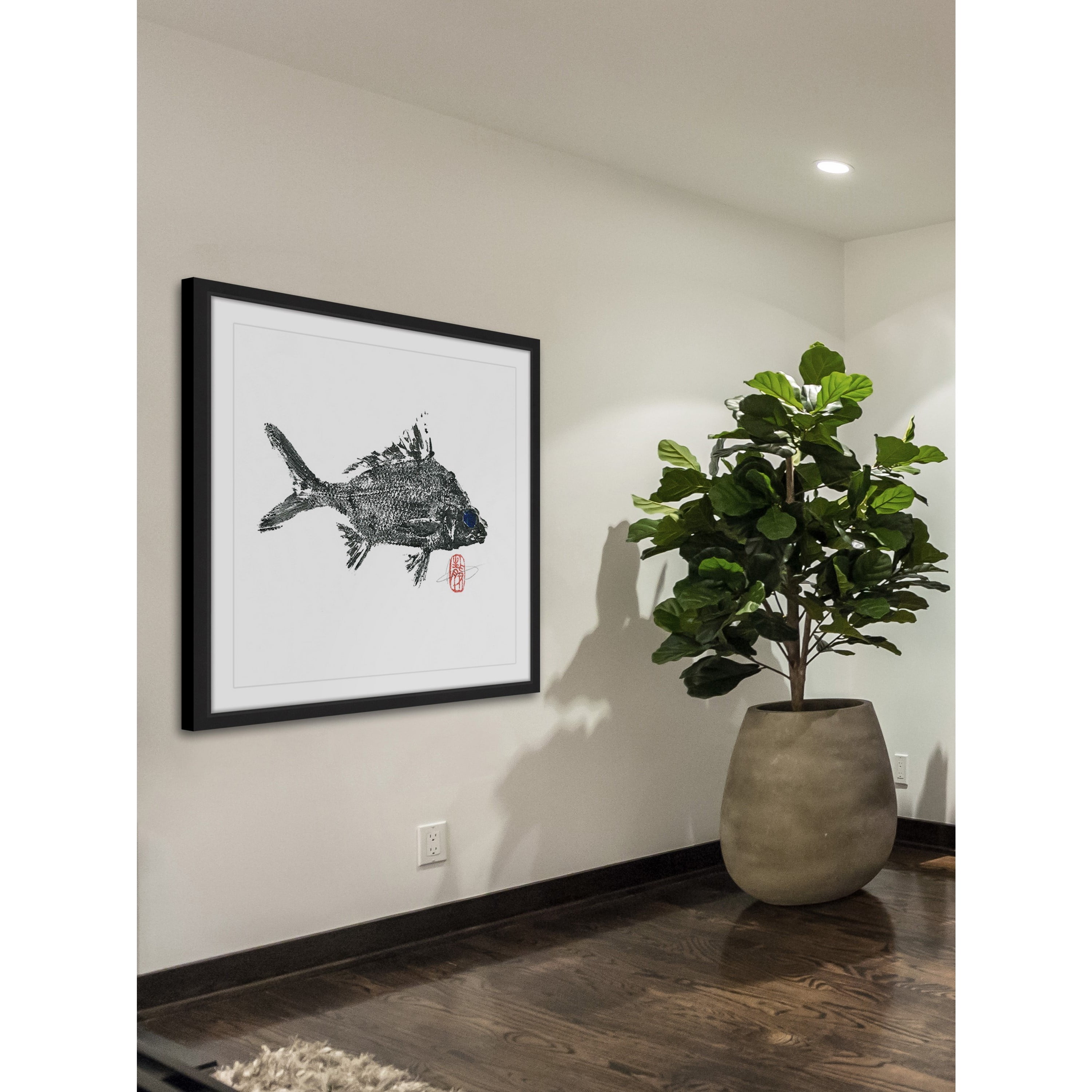 "Small Silver Bream" Framed Painting Print