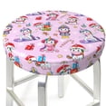 thumbnail image 3 of Haiem Christmas Unicorns Cushion Round Bar Chair Seat Cover Bar Chair Cushion Covers Elastic Washable Bar Chair Cover,Protects from Scratches and Stains-14 inch, 3 of 7