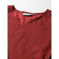 thumbnail image 2 of Idalia Maroon Printed Dress, 2 of 5