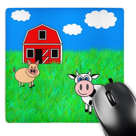 3dRose  On the Farm – Cow  Pig and Barn  MousePad price history on PriceWatchPro