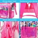thumbnail image 5 of Mochila Transparente AGSDON de PVC Resistente, Rosa, 5 of 8
