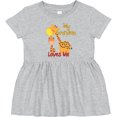 thumbnail image 3 of Inktastic My Grandma Loves Me Giraffe Girls Baby Dress, 3 of 5