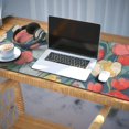 thumbnail image 3 of Long Mouse Pads for Desk,Pioneer Flower Floral Print Pattern Desk Mats on Top Of Desks, Desk Mouse Pad Extra Large with 3mm Non-Slip Base and Stitched Edge for Gaming,Office,Work,Home 35.4"x15.7", 3 of 6