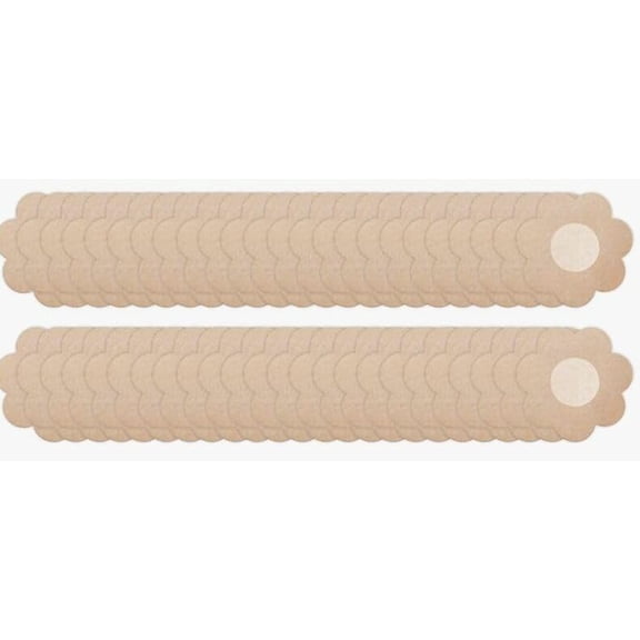 60 Pcs Pasties Nipple Covers for Women - Disposable Nipple Pasties No-Show Nipple Stickers Nipple Tape Beige