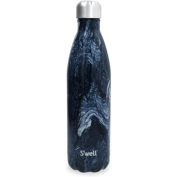 Termo Swell – Botella Térmica de Acero Inoxidable | Mantiene Bebidas Frías y Calientes por Horas | Diseños Mármol Azul, Capacidad 750 mililitros