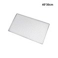 thumbnail image 4 of Maoww Stainless Steel BBQ Mesh Rectangular Replacement Anti-rust Plated Odorless Street Vendor Grill Net Accessories 45x30cm, 4 of 9