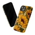 thumbnail image 3 of Sunflower Floral Phone Case, Bright Yellow Botanical Design, Protective Aesthetic iPhone Cover for iPhone 17 16 15 14 13 12 11, Fall Nature Lover Gift, 3 of 6
