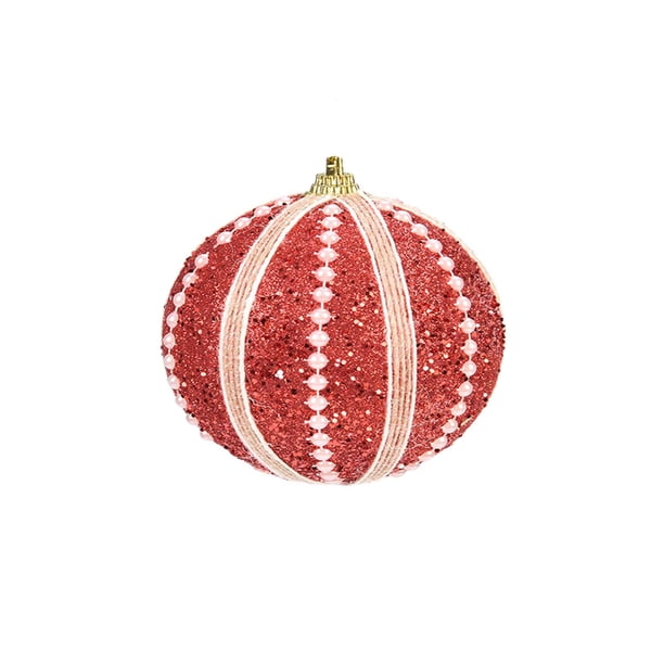 Decoraciones de Árbol de Navidad 8cm Colgante de Espuma Azul con Perla Colgante, Diamante de Color Adornado Ornamento, 3.14x3.14x3.14In Árbol de Navidad Ornamentos