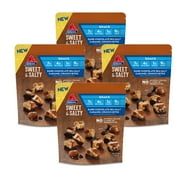 Atkins Dark Chocolate Sea Salt Caramel Crunch Bites, Keto Friendly, 20 Servings (4 Resealable Bags)