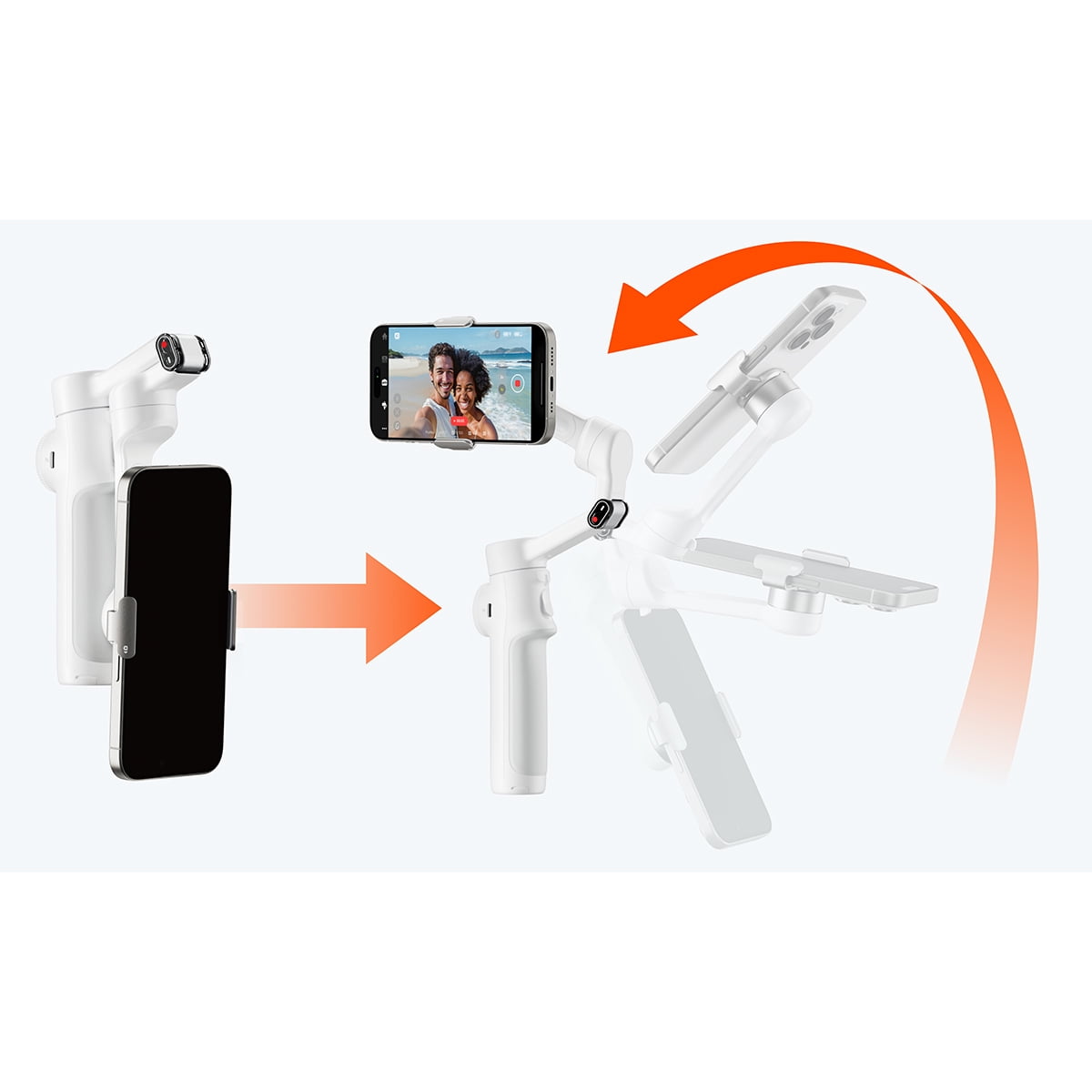 Insta360 CINSABQA-FLOW2LITE01 Flow 2 Standard Bundle Gimbal Stabilizer - Summit White
