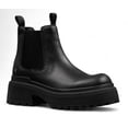 thumbnail image 3 of Windsor Smith Womens Black Chunky Leather Platform Chelsea Boots - Dopamine, 3 of 8