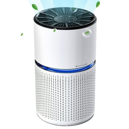 

BREEZOME HEPA Air Purifier for Home Large Room 620 Sq.ft H13 True HEPA Filter Air Cleaner for Pet Hair CARD 230 Allergies 99.97% Smokers Odors Dust Pollen Odor Eliminators for Bedroom White