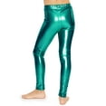 thumbnail image 3 of Stretch Is Comfort Girl's Metallic Mystique Leggings Shiny and Stretchy | Child Size 4 - 12, 3 of 6