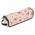 thumbnail image 2 of Hair Tool Organizer Bag with Heat Resistant Mat Removable Travel Storage Case for Hot Air Brushes Curling Irons Curled Leaf Pattern, 2 of 8