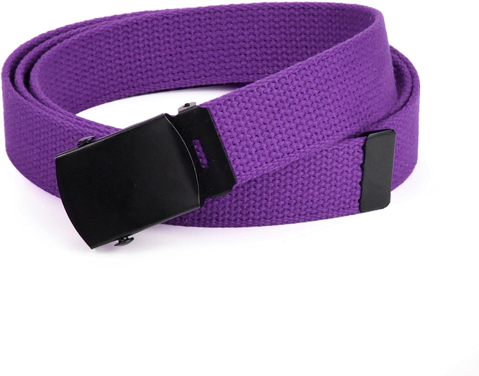 Hold’em Men’s Military Belts with Adjustable Buckle Male Adult Purple