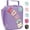 PurpleWithLetter, variant on GYEUKHAM Kids Insulated Lunch Box, Mini Cooler Thermal Meal Bag with Buckle & Mesh Side Pocket, Back to School Tote for Girls & Boys,Black