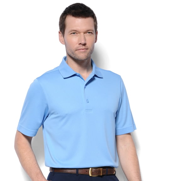 Monterey Club Men's X-Cool Collection Oval Texture Solid Golf Polo Shirt #1215
