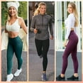thumbnail image 4 of FUNING 3 Pack Leggings with Pockets for Women,High Waisted Tummy Control Workout Yoga Pants, 4 of 7