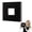 Black, variant on 1Pcs 8x8 Inch Scrapbook Photo Album 8in Linen Cover - 40 Sheets Memory Book with Window Display & Photo Corners, DIY Wedding Guest Book Travel Anniversary Journal for Home Decoration Gift, Purple