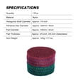 thumbnail image 4 of 11Pcs Scrubbing Cleaning Kit 4-inch Adhesive Plate Scrub Pads Scouring Pad Kit Compatible with Electric, 4 of 7