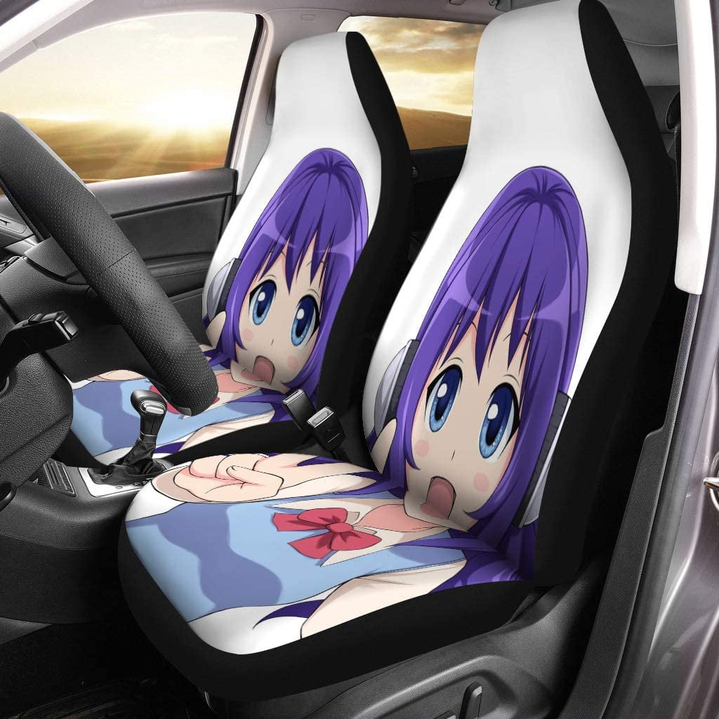 Car Seat Cover, Full Front Seat Cover 2 PCS , Japanese Anime Car Seat Cover  Black Car Cushion Cover, Easy Installation, Universal Suitable for Car,  Truck, Car, Sedan, SUV, Van : Amazon.co.uk: