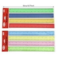thumbnail image 3 of 6Pcs 12Inch Colorful Clear Rulers with Inches Centimeters Scale Math Ruler, 3 of 8