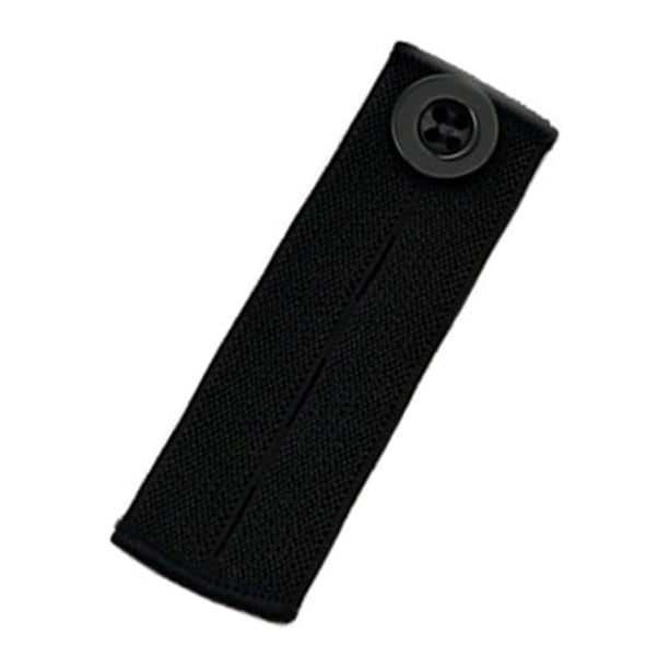 Matsuzay Extensor de cintura pretina Flexible DIY elástico expansor resistente al desgaste botones de costura extensión hebilla Jeans hombres Tela de costura y artesanía Negro/83x25mm