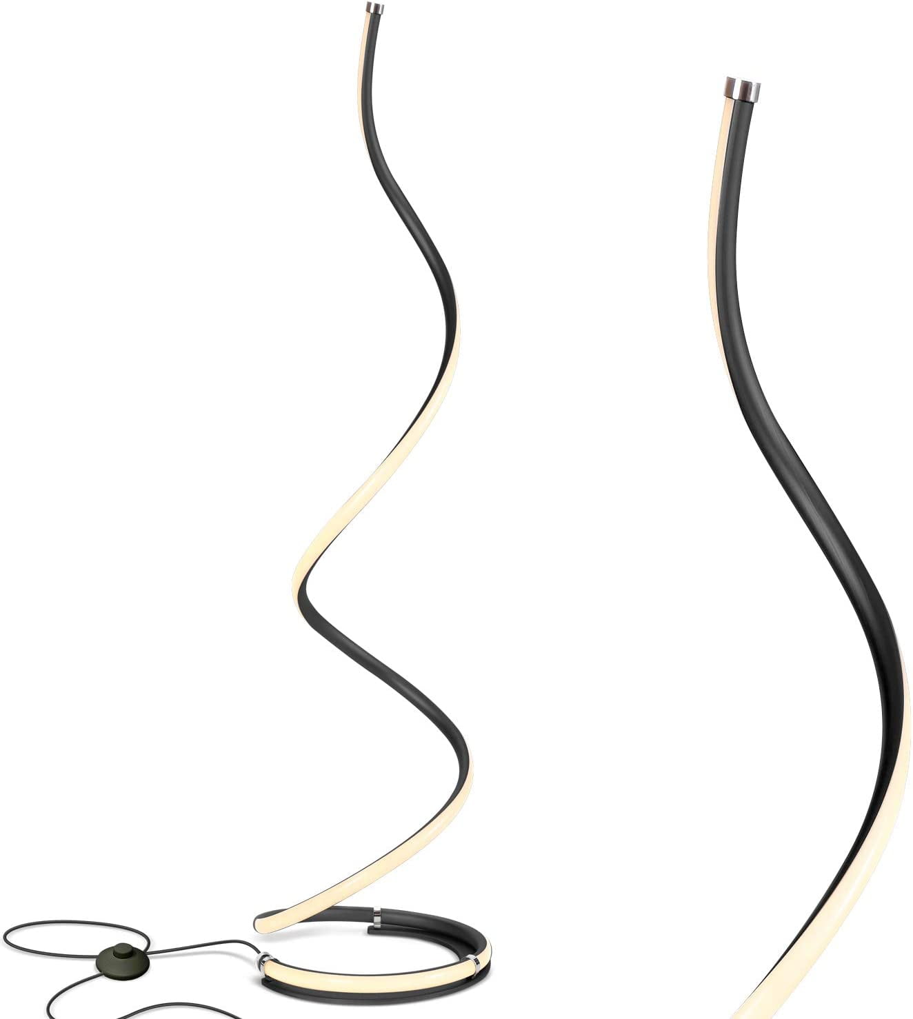 Brightech Allure Floor Lamp for Offices, 37” Bright LED Spiral