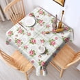 thumbnail image 2 of Pioneer Flower Floral Print Pattern Square Tablecloth, Waterproof Wipeable Spillproof Washable Table Cover for Home Kitchen Party Decor, 52"x52", 2 of 6