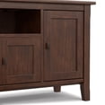 thumbnail image 4 of Simpli Home Warm Shaker 72 inch Wide Solid Wood TV Stand in Russet Brown For TVs up to 80 inches, 4 of 13