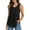 Black, variant on VOIANLIMO Women's Plus Size Sleeveless Lace Pleated Shirts Summer Blouses Tunic Tank Tops M-4XL