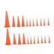 thumbnail image 4 of 22 tapones de goma resistentes al aceite para orificios de mangueras mecánicas. Naranja, 4 of 8